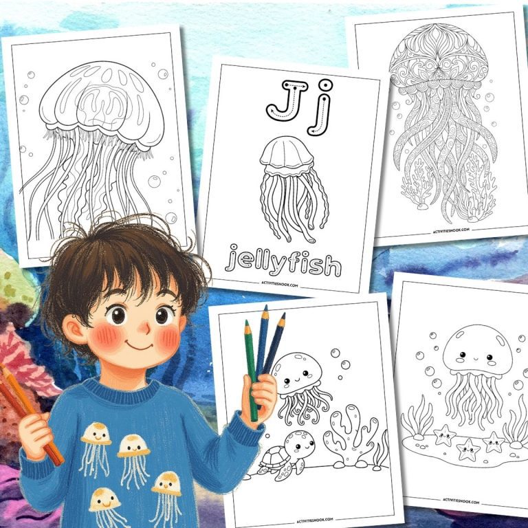 Jellyfish Coloring Pages