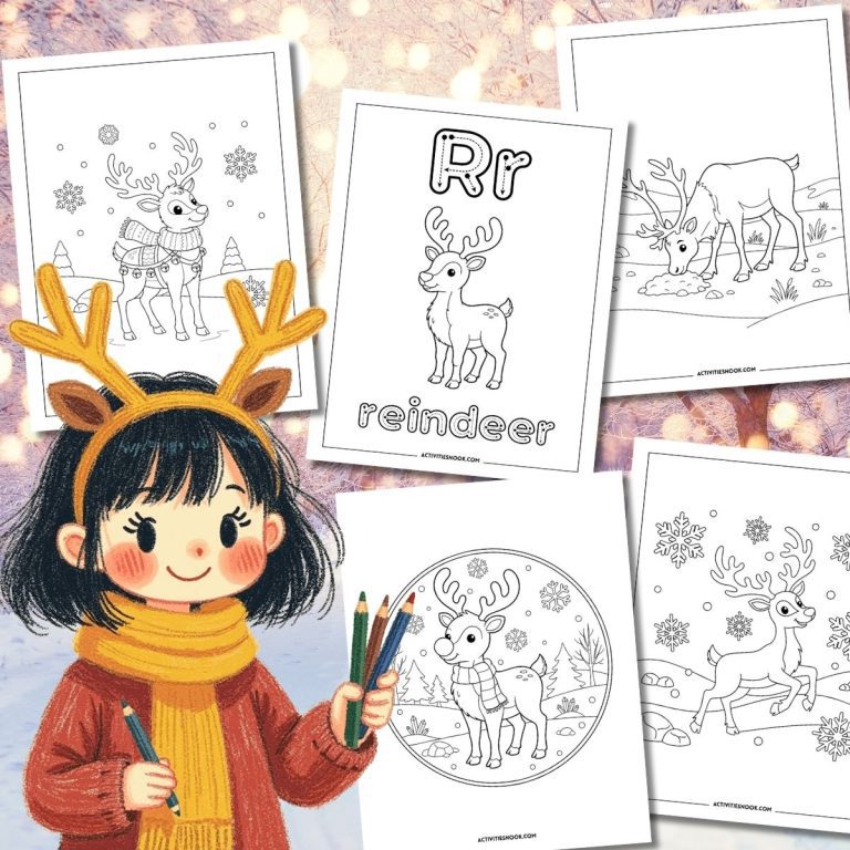 Reindeer Coloring Pages